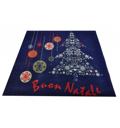 Blue carpet GOOD CHRISTMAS runner 100x110 cm. B6
