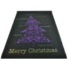 Tappeto nero Albero di Natale passatoia 100x134 cm. N3