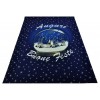 Corredor de alfombra de Navidad bola de nieve azul 100 x 139 cm. B7