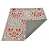Tappeto beige MERRY CHRISTMAS passatoia 100x104 cm. BE2