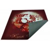 Tapis rouge père Noël 100 x 100 cm. R6