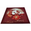Alfombra roja Papá Noel 100 x 100 cm. R6
