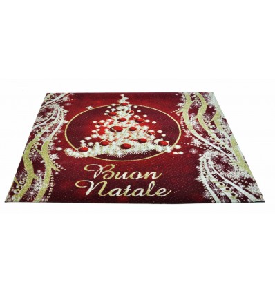 Coureur de tapis rouge joyeux Noël 100 x 105 cm. R5