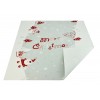 Tappeto bianco BABBO NATALE passatoia 100x97 cm. B3
