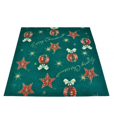 Coureur de tapis vert Noël décorations Noël 100 x 97 cm. VE2
