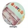 Tappeto cucina GRAFIC LOVE largo 57 cm. varie misure