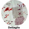 Fouta serviette de plage 100x200 cm. FISH