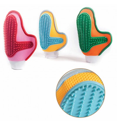 Pet brush glove