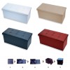 Ecopelle rangement couleur unie Ottoman BIG