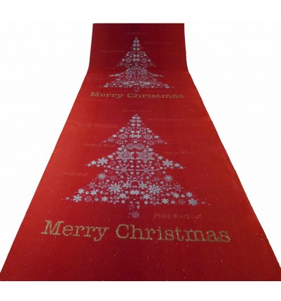 Tapis rouge pont arbre de Noël H. 1 Mt R8