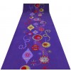 Purple carpet festoons and bridge decorations H 100 cm. To Metro V2