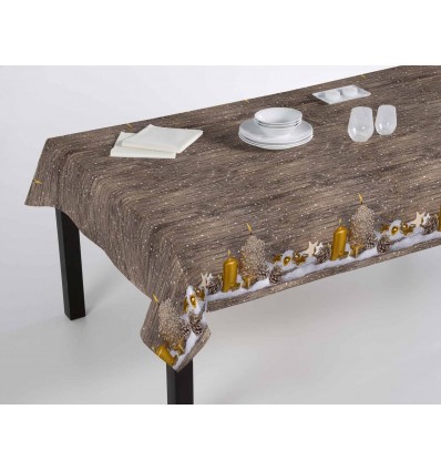 Mantel de Navidad prensa digital velas