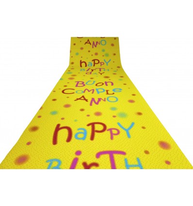 Tappeto corsia buon compleanno GRAFFITI