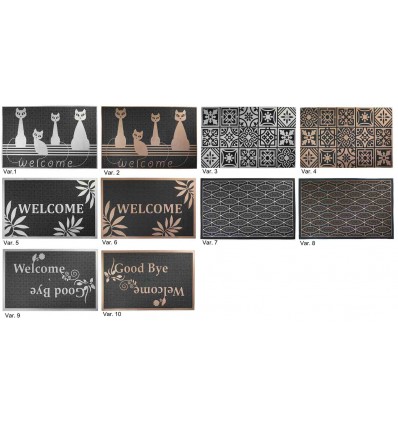Rectangular doormat 45X70 cm. Rubber GRECALE