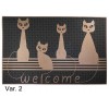 Rectangular doormat 45X70 cm. Rubber GRECALE