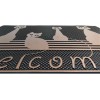 Rectangular doormat 45X70 cm. Rubber GRECALE