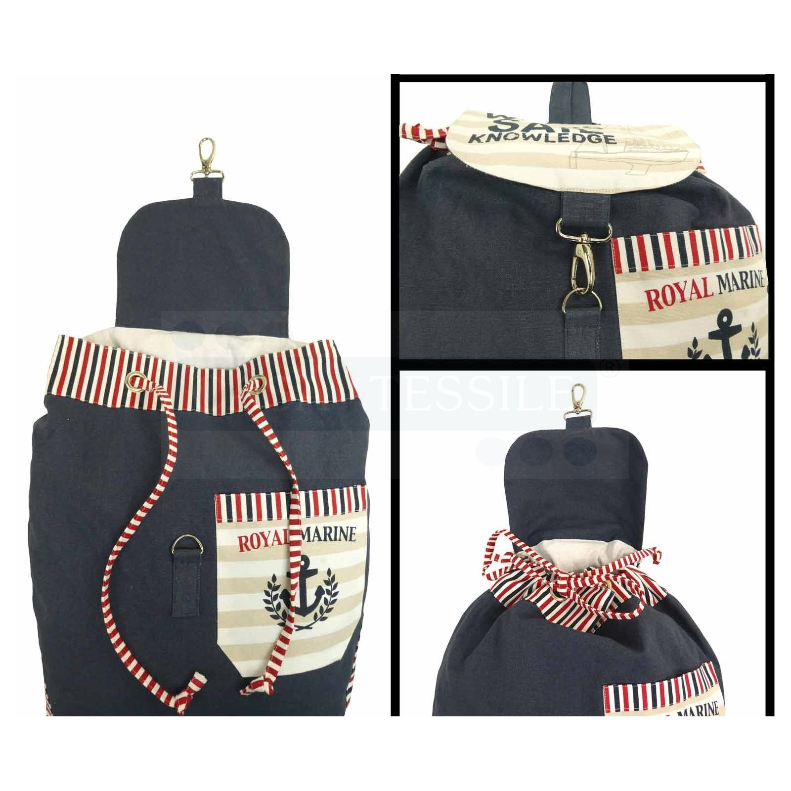 Zainetto da mare in cotone ROYAL MARINE - CASA TESSILE