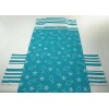 FOUTA serviette de mer pour COT 75x195 cm. Avec oreiller MARINE