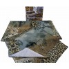 Lit double draps couvre-lits avec taie d’oreiller impression numérique NATURA