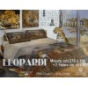Lit double draps couvre-lits avec taie d’oreiller impression numérique NATURA