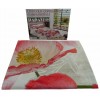 Lit double draps couvre-lits avec taie d’oreiller impression numérique NATURA