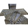 Parure copripiumino sacco cotone con federe LEOPARDO