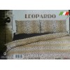 Parure copripiumino sacco cotone con federe LEOPARDO