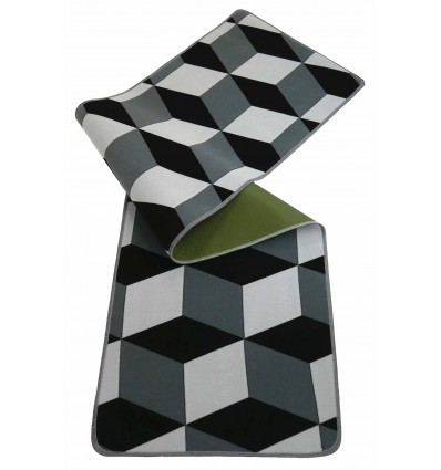 Tapis de cuisine large 50 cm. CUBO OPTICAL