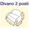 Copridivano, copripoltrona copertura arredo SCOZZESE
