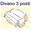 Copridivano, copripoltrona copertura arredo SCOZZESE