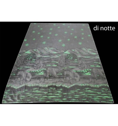 Plaid pile divano MAGIA GHIACCIO