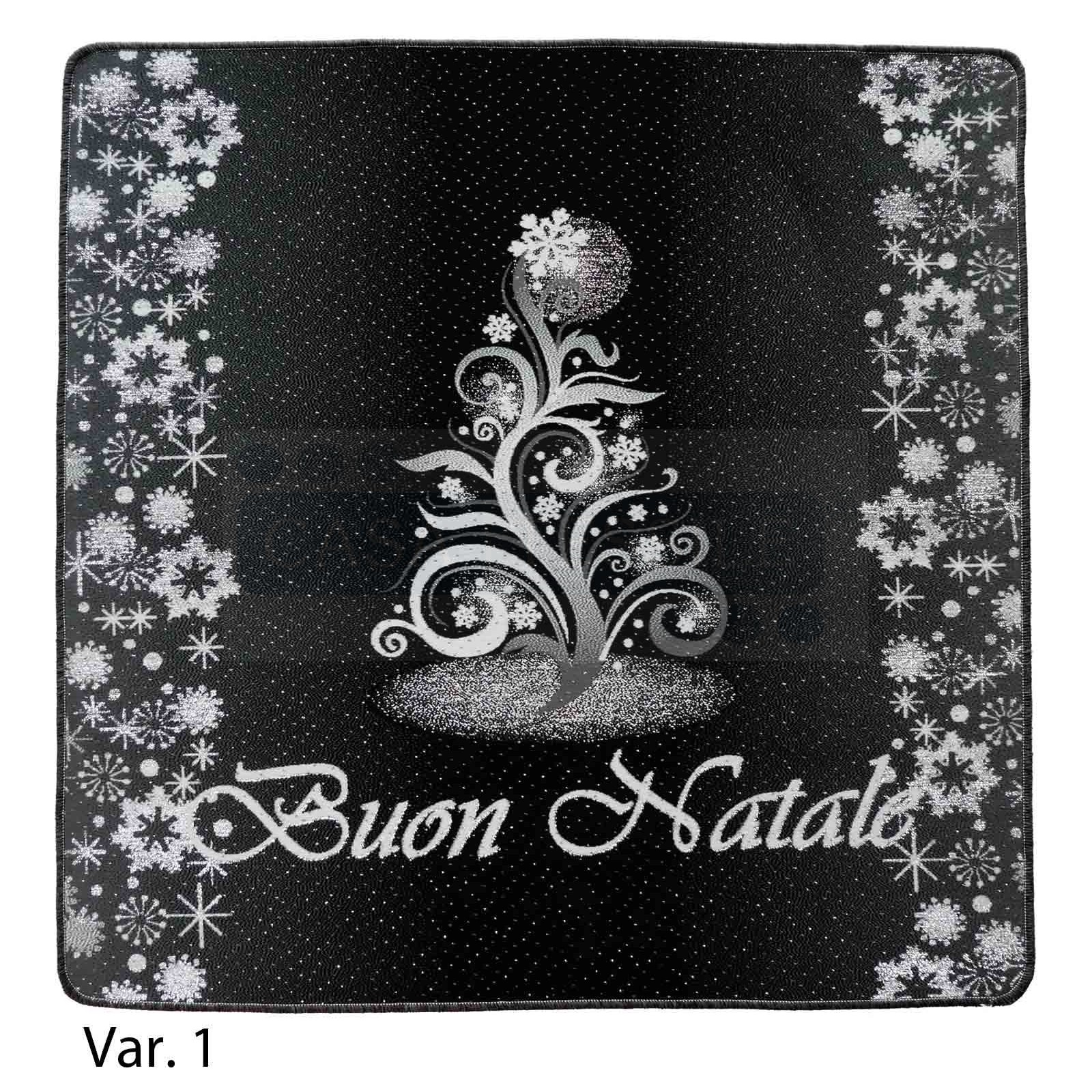 Buon Natale Immagini Glitter.Tappeto Passatoia Bordata Buon Natale Casa Tessile