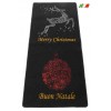 Tappeto natalizio resinato bordato MERRY CHRISTMAS E BUON NATALE