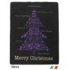 Tappeto natalizio resinato bordato MERRY CHRISTMAS TREE