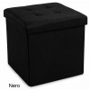 LINEN solid container ottoman