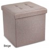 LINEN solid container ottoman