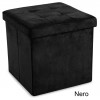 VELVET plain pouf container