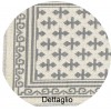 Alfombra multiusos de algodón Giglio con red antideslizante