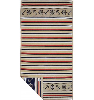 Serviette éponge de mer jacquard ST. TROPEZ 90x170 cm.