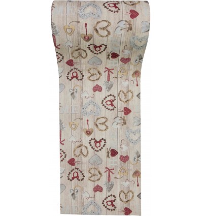 Resistente a las manchas de goma estera casa rojo