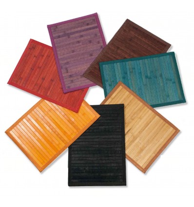 Couleurs de tapis en bambou polyvalent lane