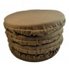 Panama coussin rond housse avec bande élastique