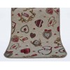 Cuori Non-slip rug 53 cm wide and gobelin various sizes