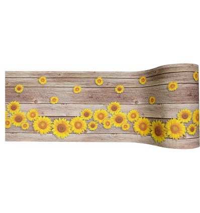Mehrzweck-Teppich rutschfest 50 cm breit. ONDE GIRASOLE Live-Schnitt