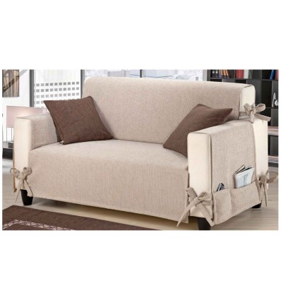 Intreccio copri poltrona e divano jacquard ciniglia varie misure