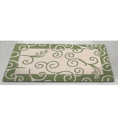 Riccioli tapis polyvalent de 100 x 150 cm Jacquard chenille