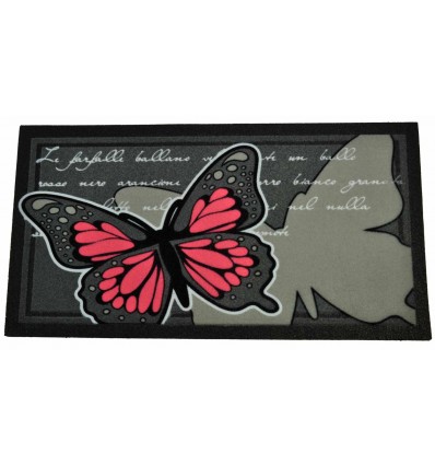 Zerbino floccato 40x70 cm. FARFALLE FLOMAT