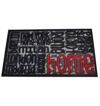 Floqué porte mat 40 x 70 cm. CITY FLOMAT