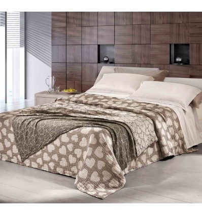 Cloth interior plaid bedspread Stropicciami CUORI PIENI