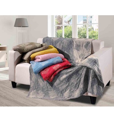 Couvre-lit plaid intérieur tissu Stropicciami GRAFFI